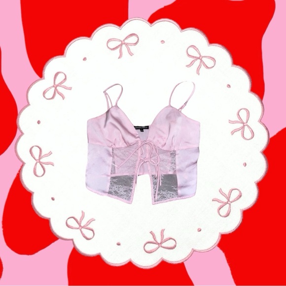 Cotton Candy Tops - pink self-tie cami 🍥 5 for $25!!